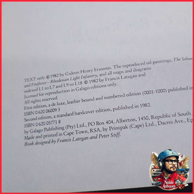 Large Hardcover Selous Scouts Top Secret War Lt. Col. Ron Reid Daly as told to Peter Stiff