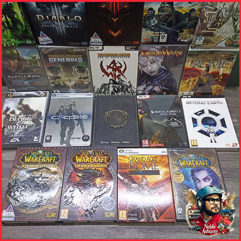 Large Limited Edition and Boxed Vintage PC Game Collection