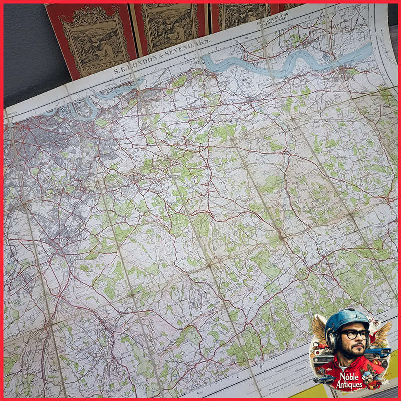 Original 1920s to 50s Survey and Road Maps UK, Germany and Switzerland