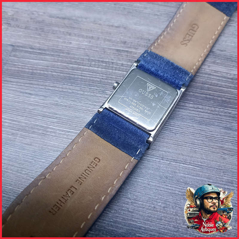 Working Original GUESS Genuine Leather Quartz Analog Ladies Watch