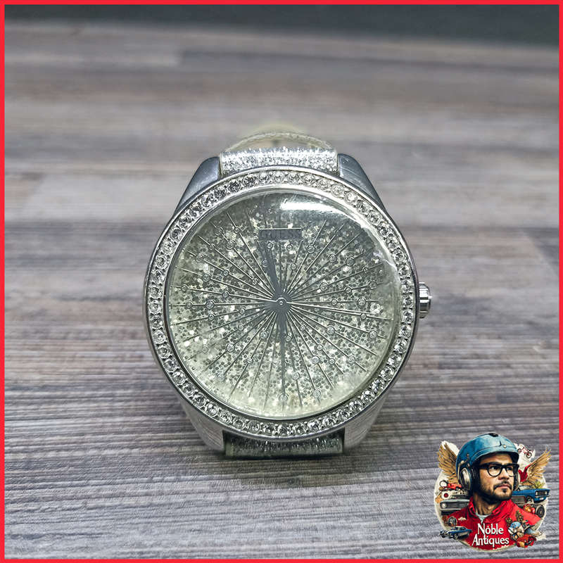 Working Original GUESS Glitter Quartz Analog Ladies Watch