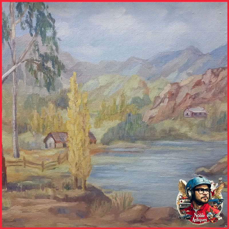 Signed  Original Oil on Board By M. Frost 750 x 5350
