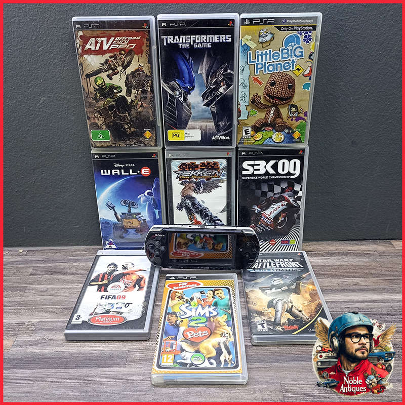 Original PSP with Games, No Battery Or Charger, Fantastic Condition