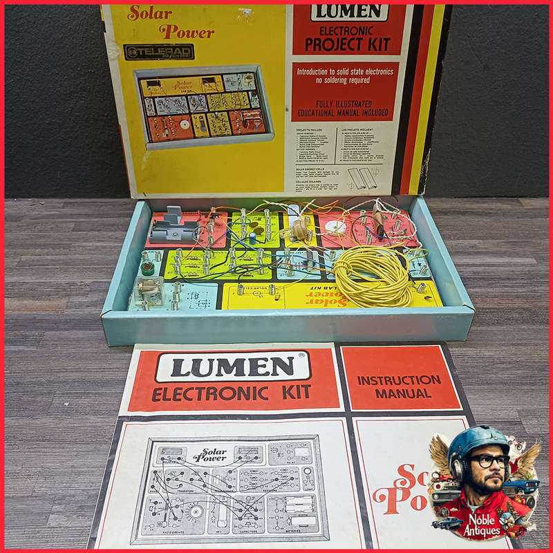 Vintage Boxed LUMEN ELECTRONIC Solar Power PROJECT KIT