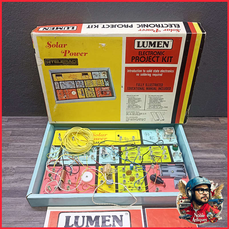 Vintage Boxed LUMEN ELECTRONIC Solar Power PROJECT KIT