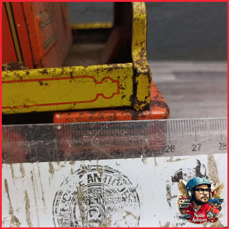 Large Vintage 1960s BROADWAY TROLLEY 10430 TIN TOY Trade Mark Modern Toys made in Japan
