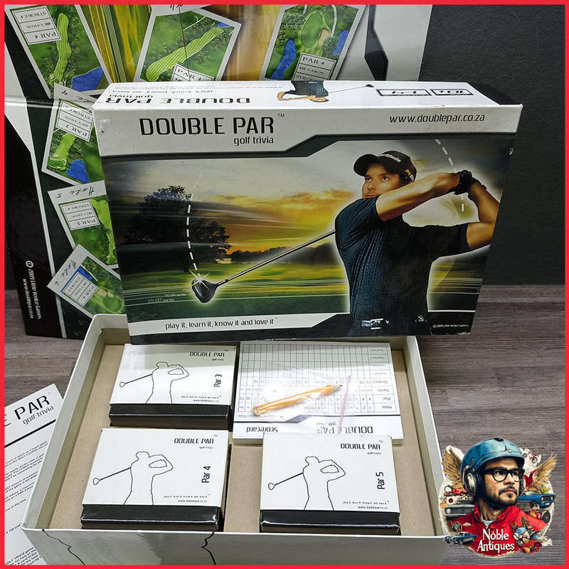 Boxed DOUBLE PAR golf trivia Board Game