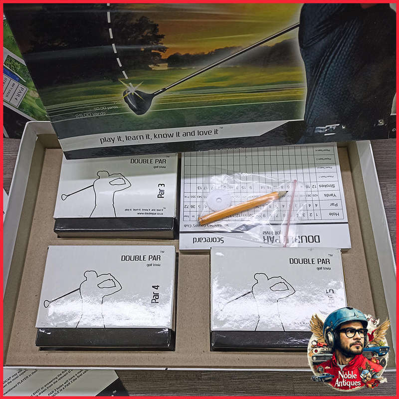 Boxed DOUBLE PAR golf trivia Board Game