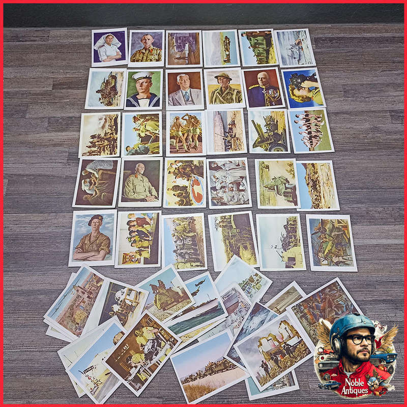Large WWII South African Military Cigarette Card Collection