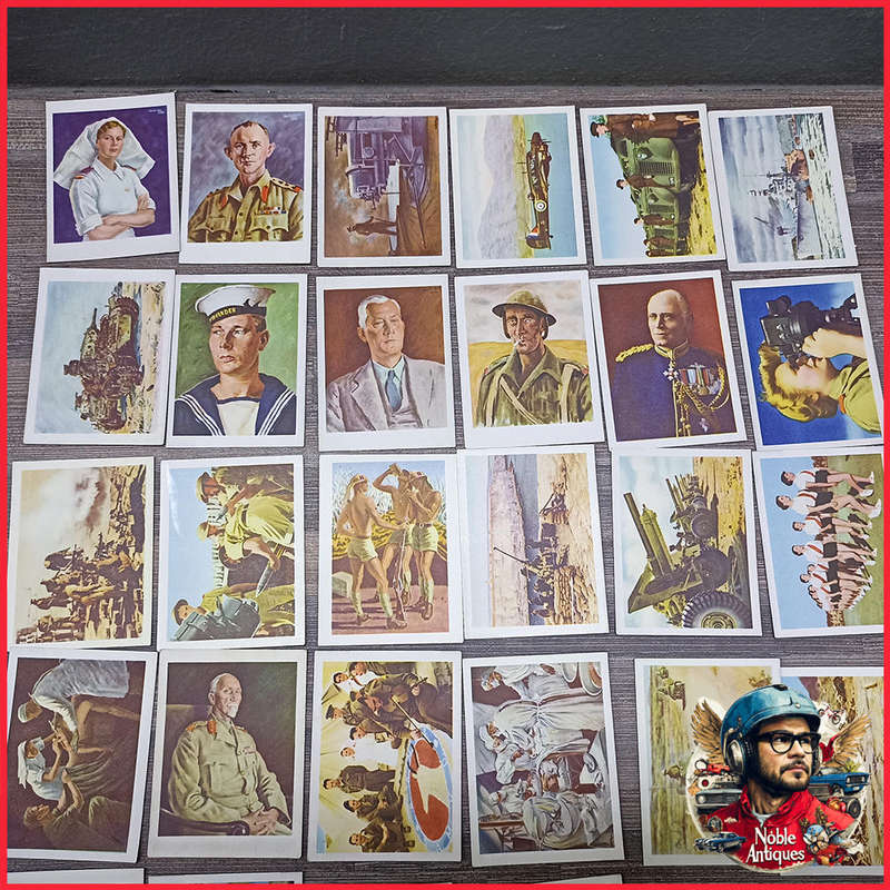 Large WWII South African Military Cigarette Card Collection