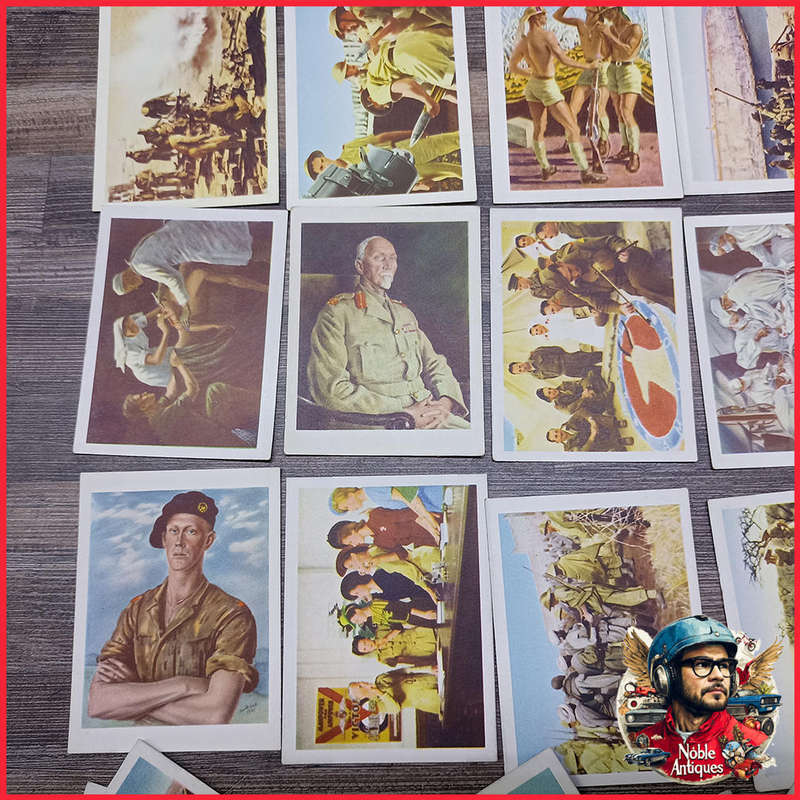 Large WWII South African Military Cigarette Card Collection
