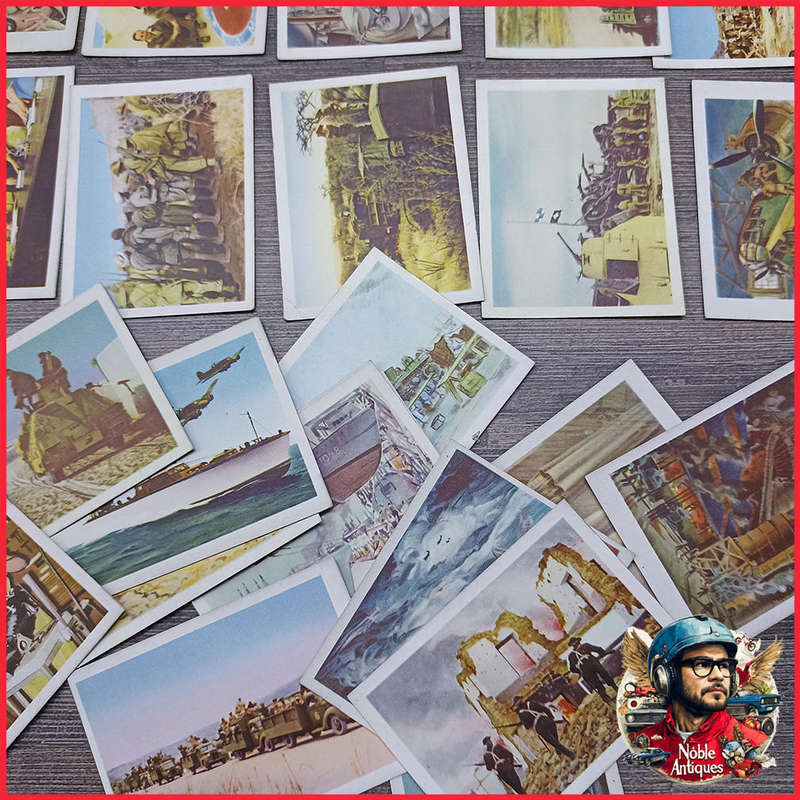 Large WWII South African Military Cigarette Card Collection