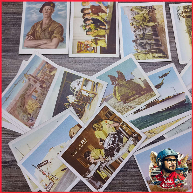 Large WWII South African Military Cigarette Card Collection