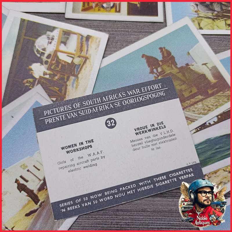 Large WWII South African Military Cigarette Card Collection