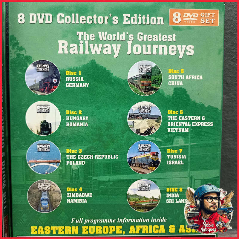 8 DVD Tinned Collector's Edition The world's great Railway Journeys