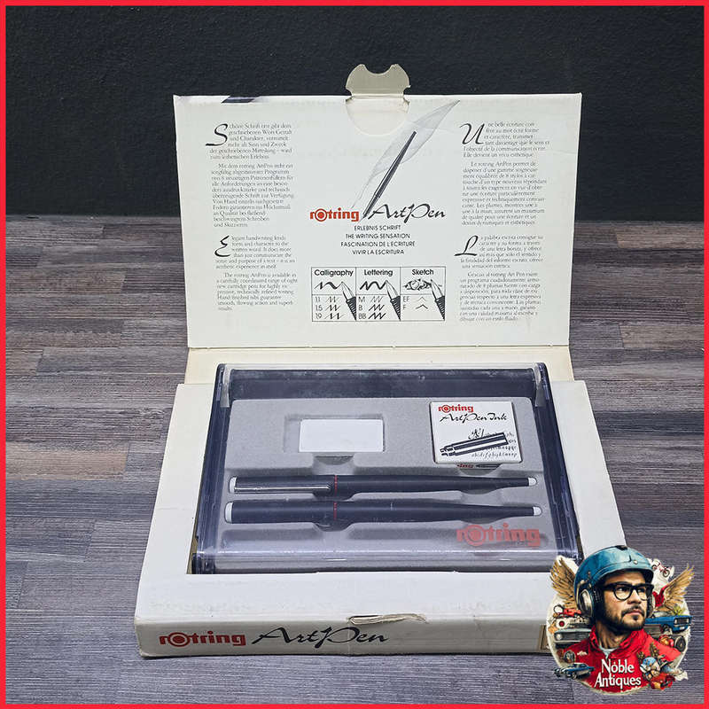 Boxed Rotring Art Pen Calligraphy Fountain Pen Set