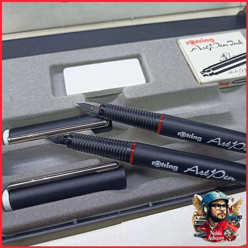 Boxed Rotring Art Pen Calligraphy Fountain Pen Set