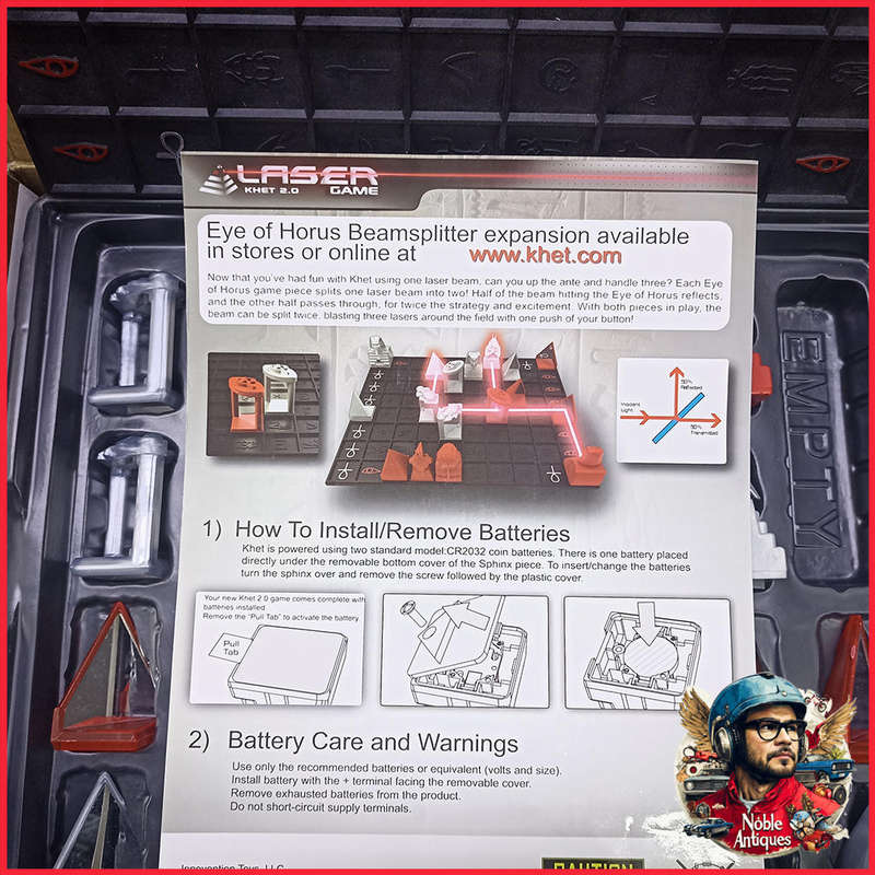 Boxed Laser Board Game Khet 2.0 Strategy 2010 Innovation Toys Complete