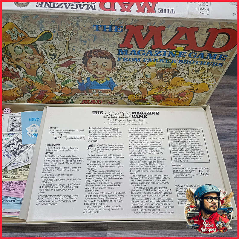 Complete Boxed Vintage 1979 Parker Brothers MAD Magazine Board Game