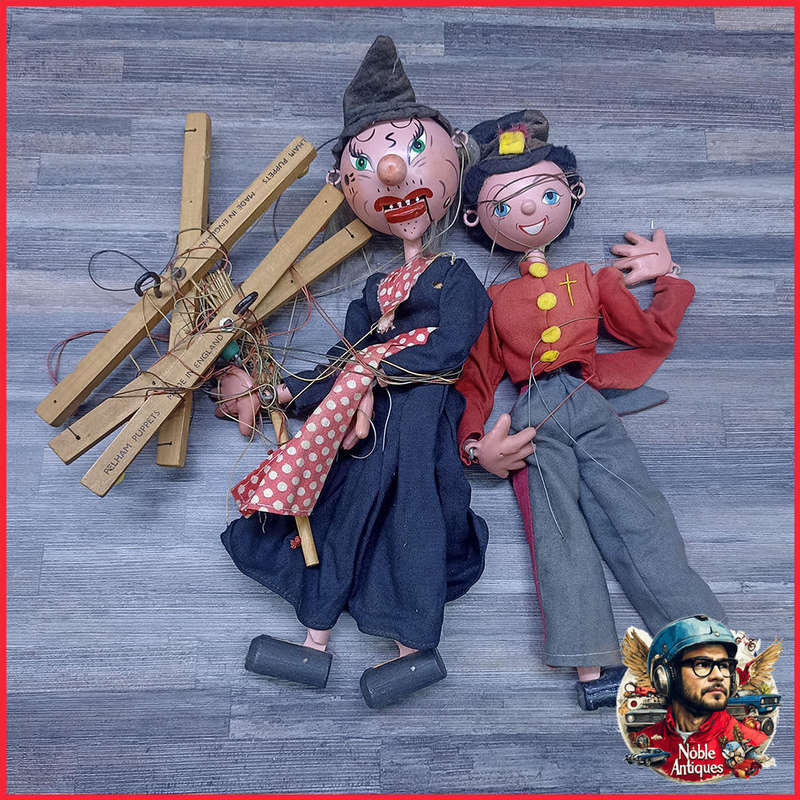 Two Vintage Pelham Puppets