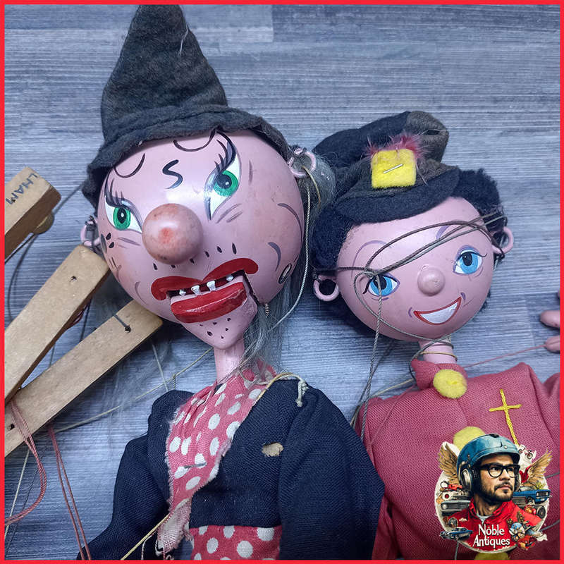 Two Vintage Pelham Puppets