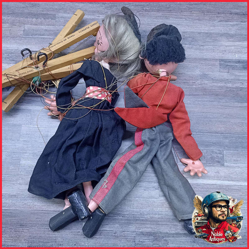Two Vintage Pelham Puppets