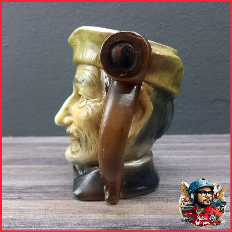 Vintage Handpainted Toby-style Character Mug