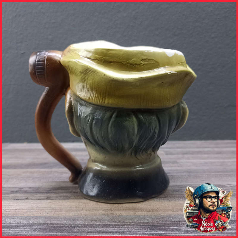 Vintage Handpainted Toby-style Character Mug