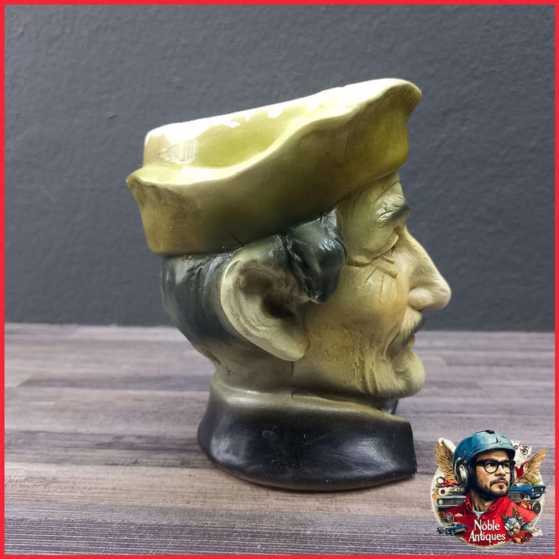 Vintage Handpainted Toby-style Character Mug
