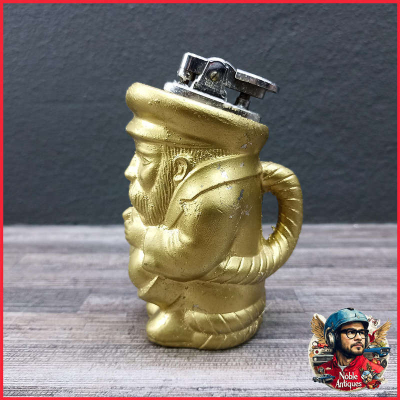 Vintage Cast Metal Toby Style Lighter