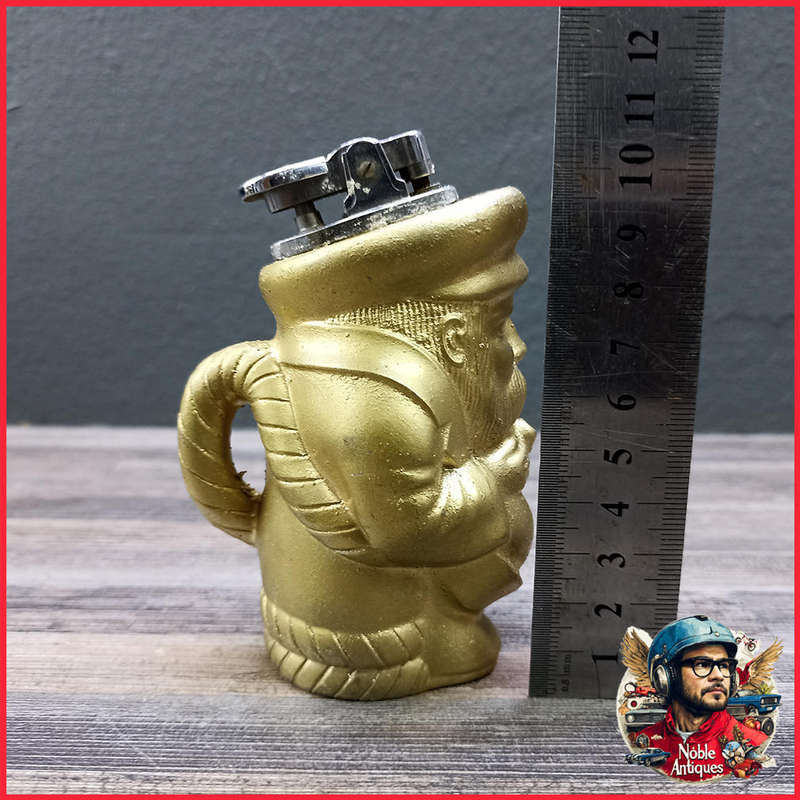 Vintage Cast Metal Toby Style Lighter