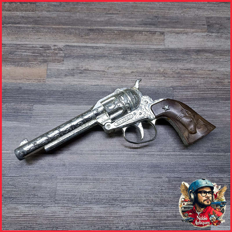 Vintage Die Cast Metal Cap Gun, Made in England, Not Tested