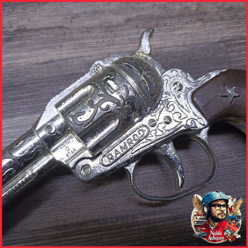 Vintage Die Cast Metal Cap Gun, Made in England, Not Tested