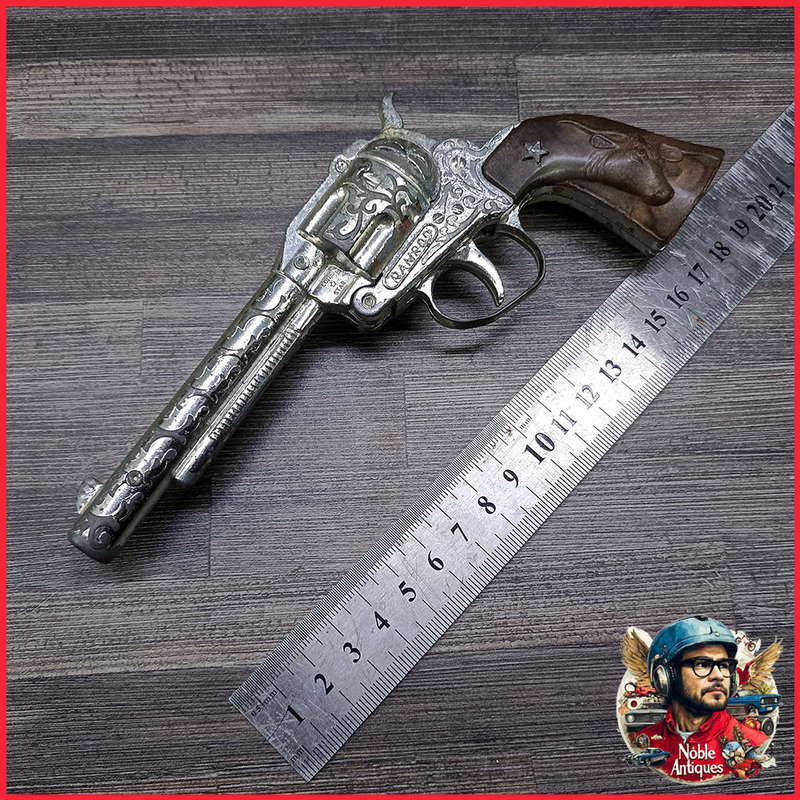 Vintage Die Cast Metal Cap Gun, Made in England, Not Tested