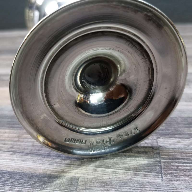 Vintage silver-plated Masonic goblet