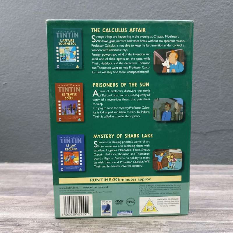 The Animated Feature Films of Tintin DVD box set