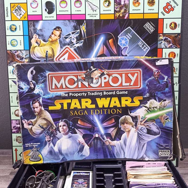 Monopoly: Star Wars The Complete Saga Edition board game.