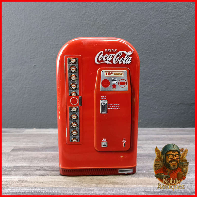 Coca-Cola retro-style vending machine coin bank (Bank1)