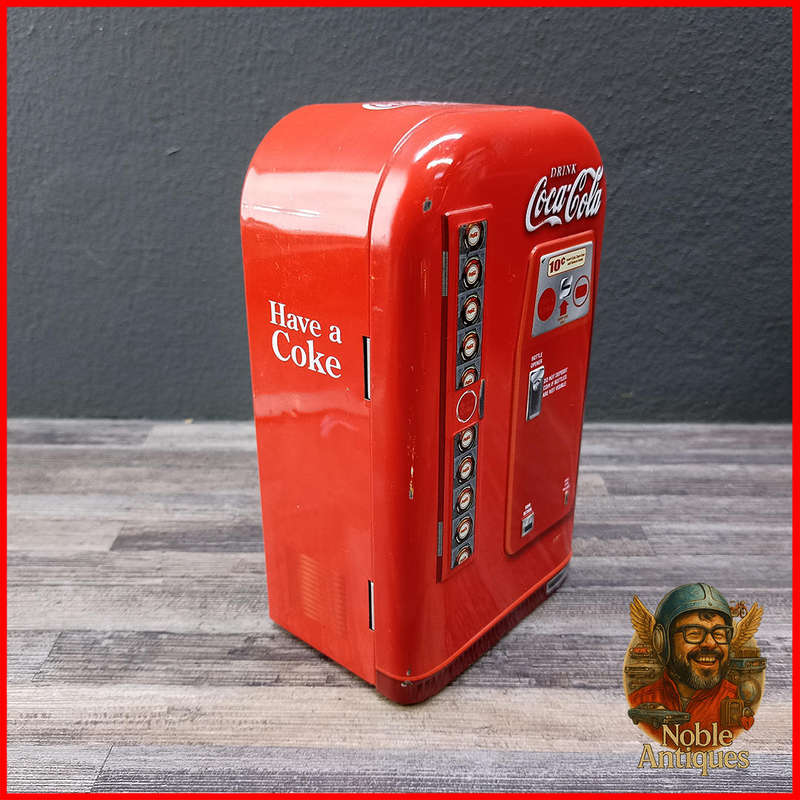 Coca-Cola retro-style vending machine coin bank (Bank1)