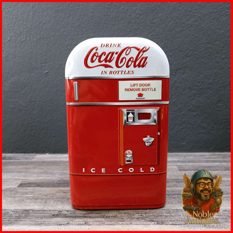 Coca-Cola retro-style vending machine coin bank (Bank2)