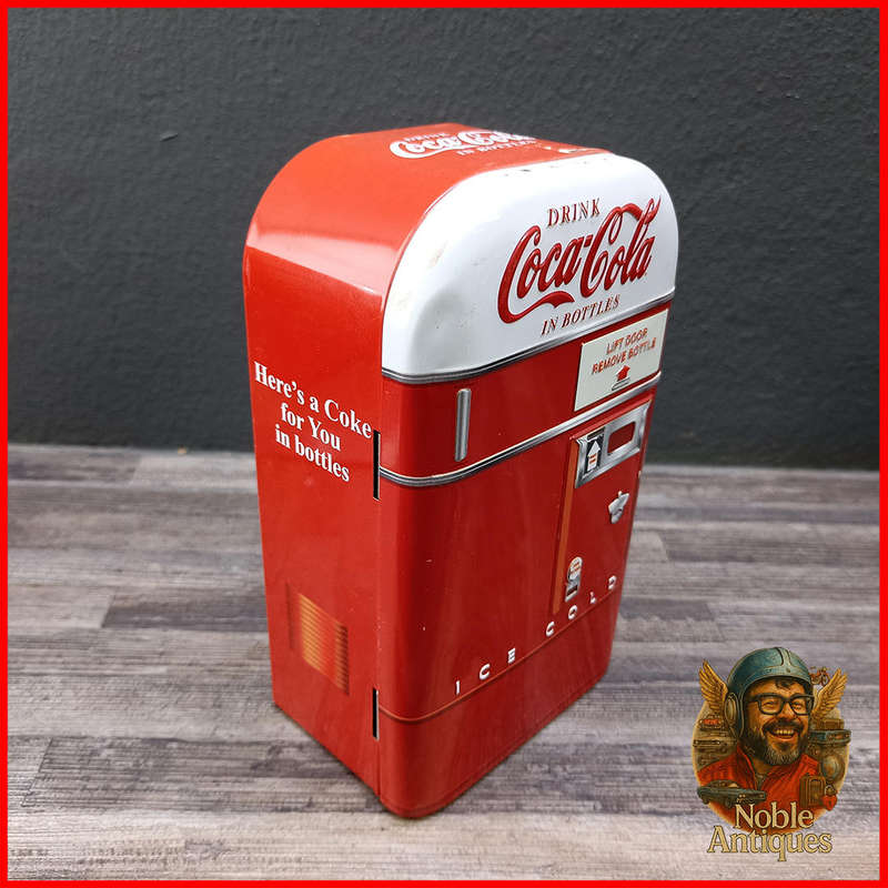 Coca-Cola retro-style vending machine coin bank (Bank2)