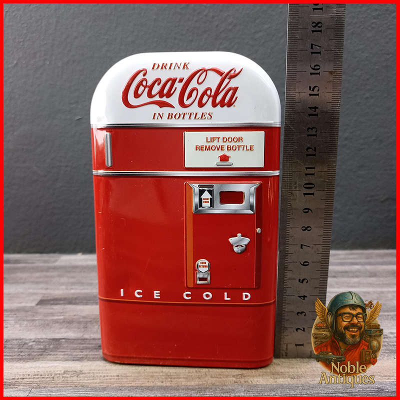 Coca-Cola retro-style vending machine coin bank (Bank2)