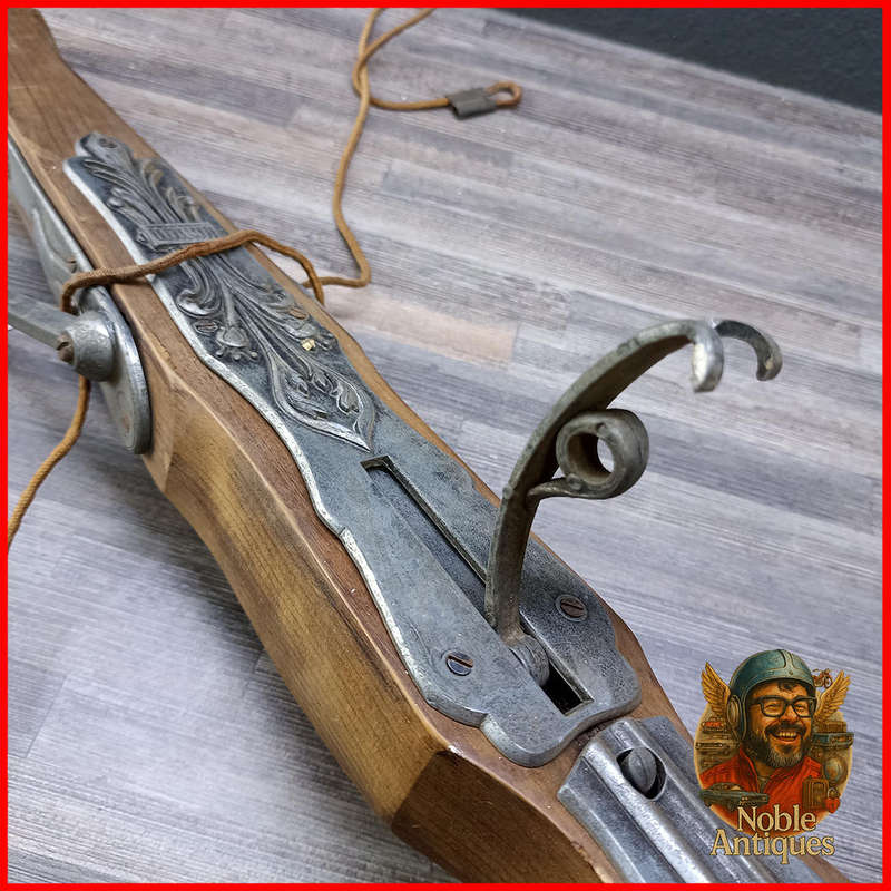 Decorative Medieval 16th Century Replica Metal and Wood Crossbow
