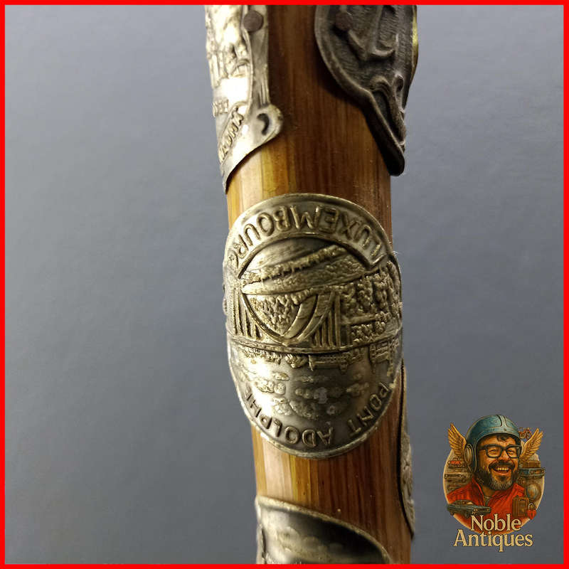Vintage German Walking Stick or Memory stick, likely 19th or early 20th century (K1)