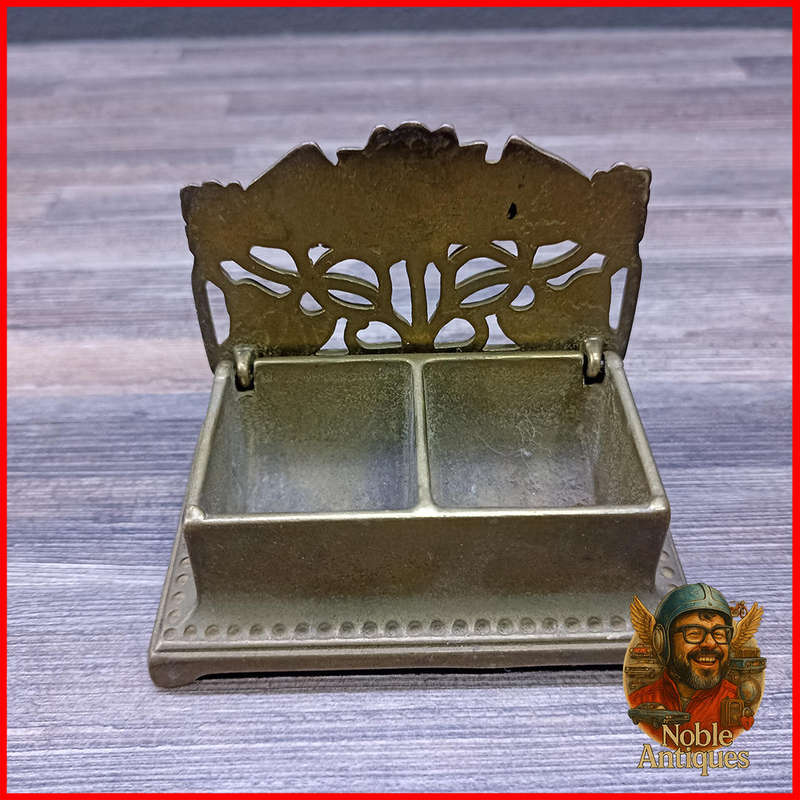 Vintage 1920's Art Nouveau Brass stamp box