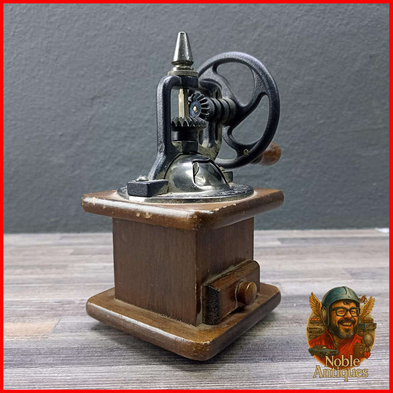 Vintage Wooden Mini Coffee Grinder Pepper Mill Spice Grinder