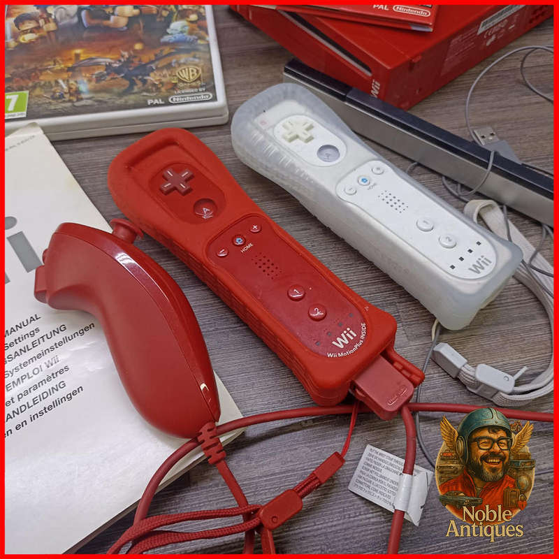 Limited 25th Edition Red Wii Nintendo Super Mario with Extra Games