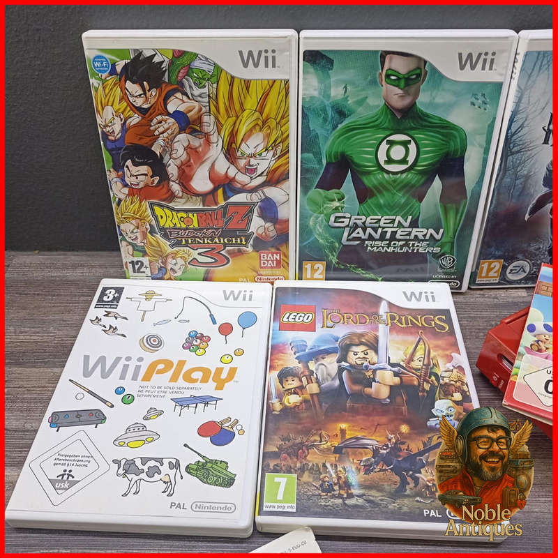 Limited 25th Edition Red Wii Nintendo Super Mario with Extra Games