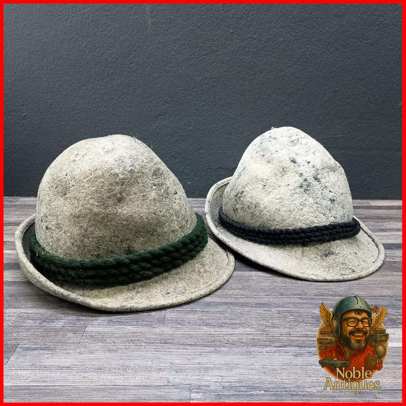 Vintage Austrian Wool Classic Hunting Hats with pins