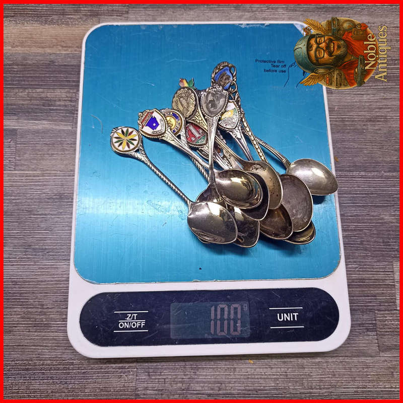 Sterling Marked Tea Spoons 100g